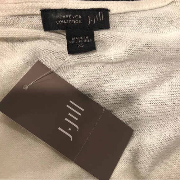 J. Jill NWT Sleeveless Cream Cardigan XS - Picture 5 of 5